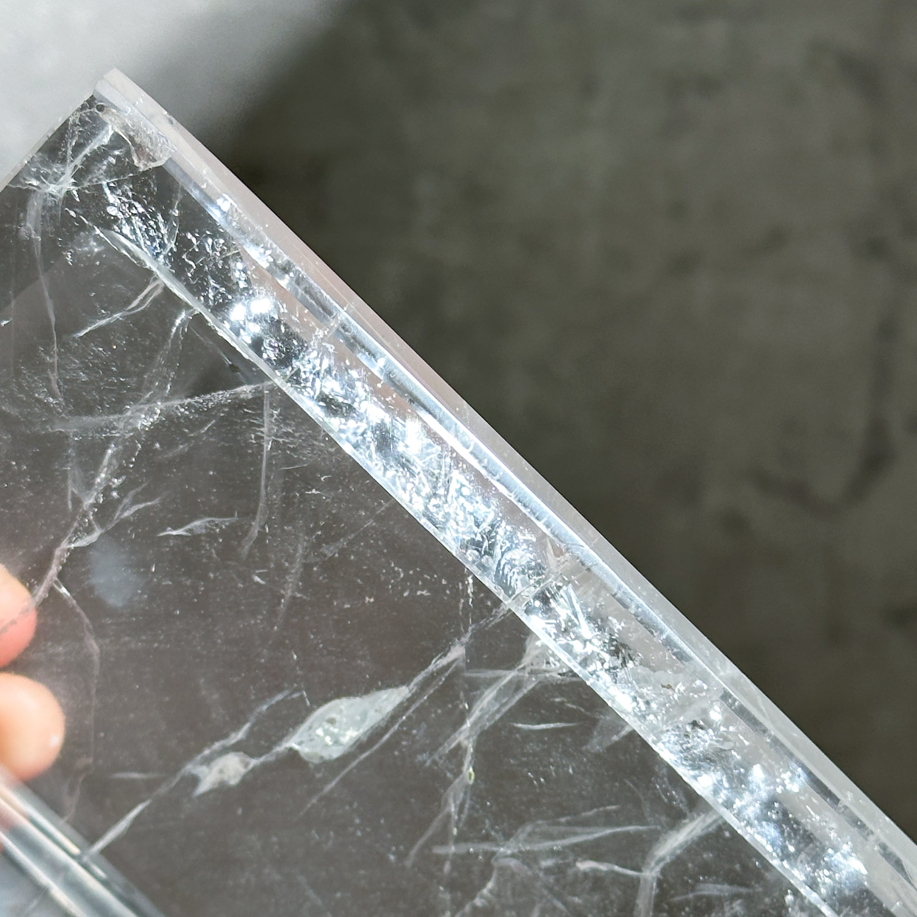 クリアクォーツ　お皿　小物入れ　プレート　水晶　高品質　インテリア　トレイ クリアクォーツのトレー 01◇ Clear Quartz ◇ 天然石・鉱物