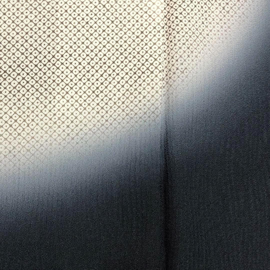 付下げ 光の様な鹿子模様の暈し 紺色 K-3250