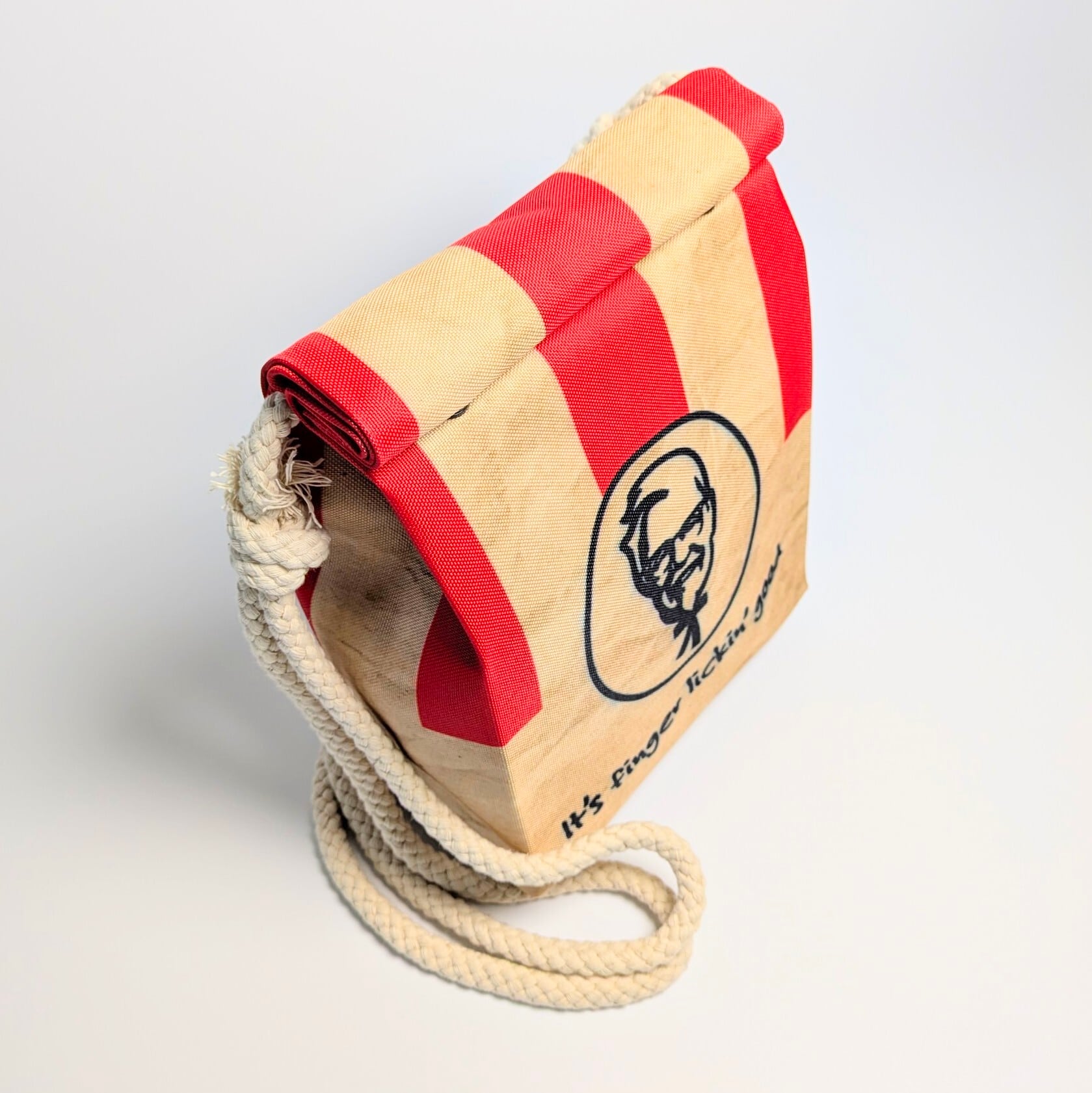 【 KFC ケンタッキー 】ロープショルダーバッグ*紙袋風 / Food Bag 〚アメリカン雑貨 アメトイ〛