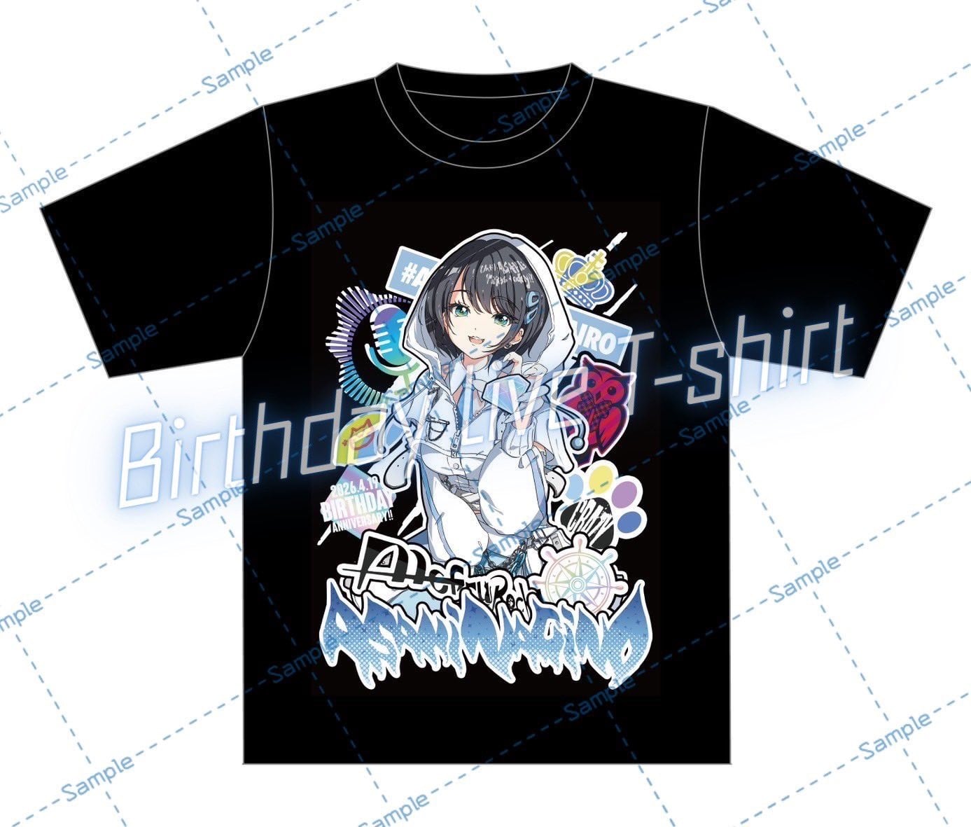 生誕Tシャツ【再販】 | アニソンバーもふギル堂