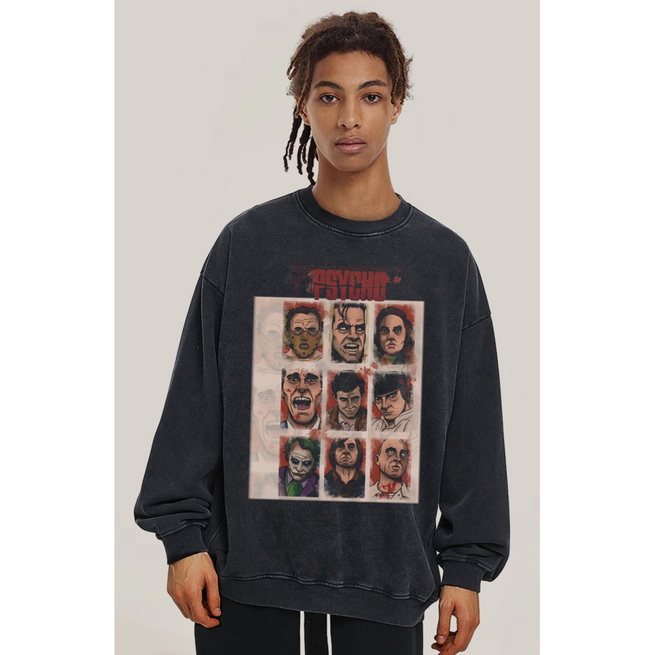 VINTAGE ストリート 悪党9人組 スウェットT726