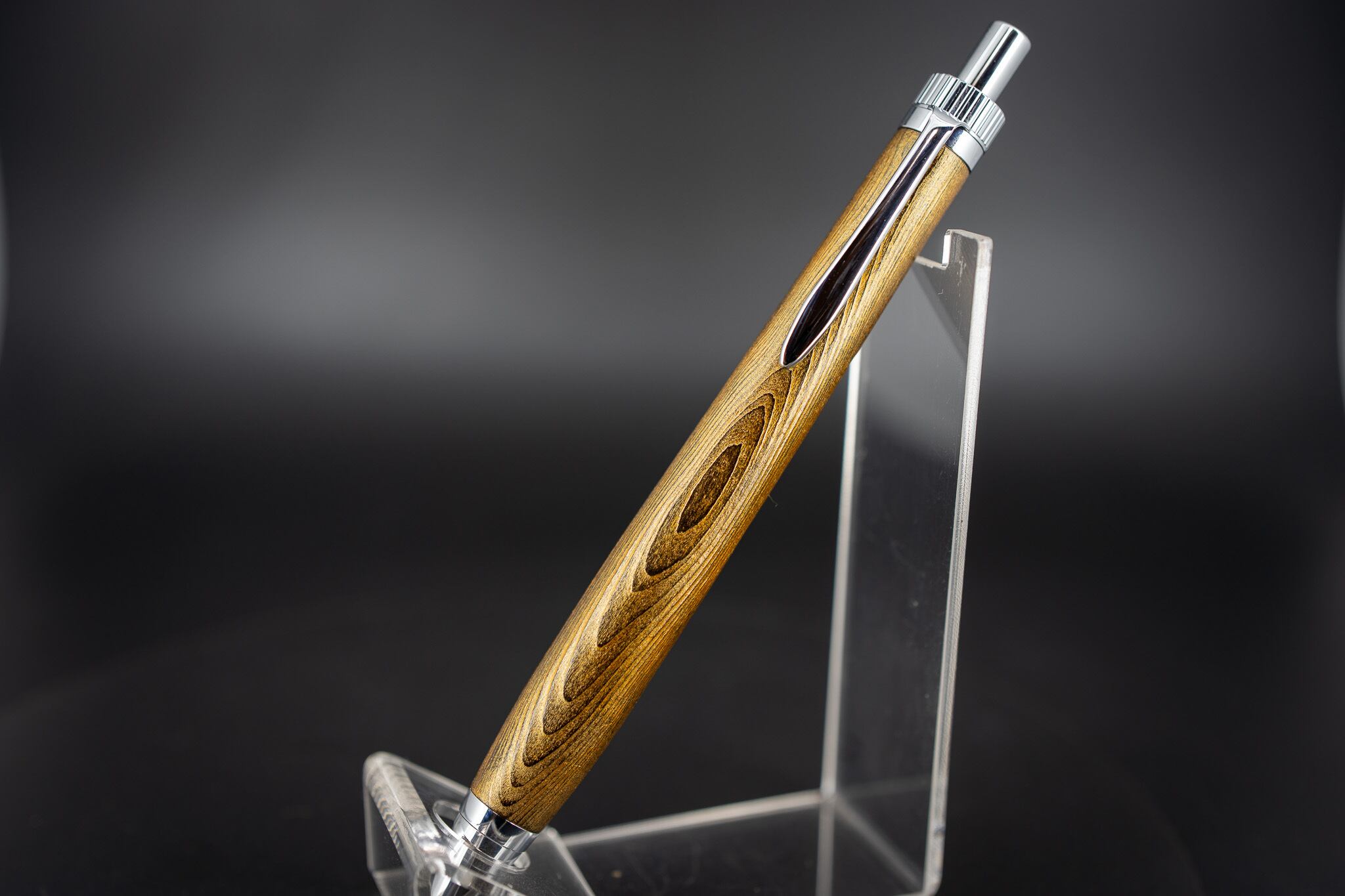 日本が誇る銘木】屋久杉 浮造り 拭き漆 変わり塗 silver BP | 木軸ペン