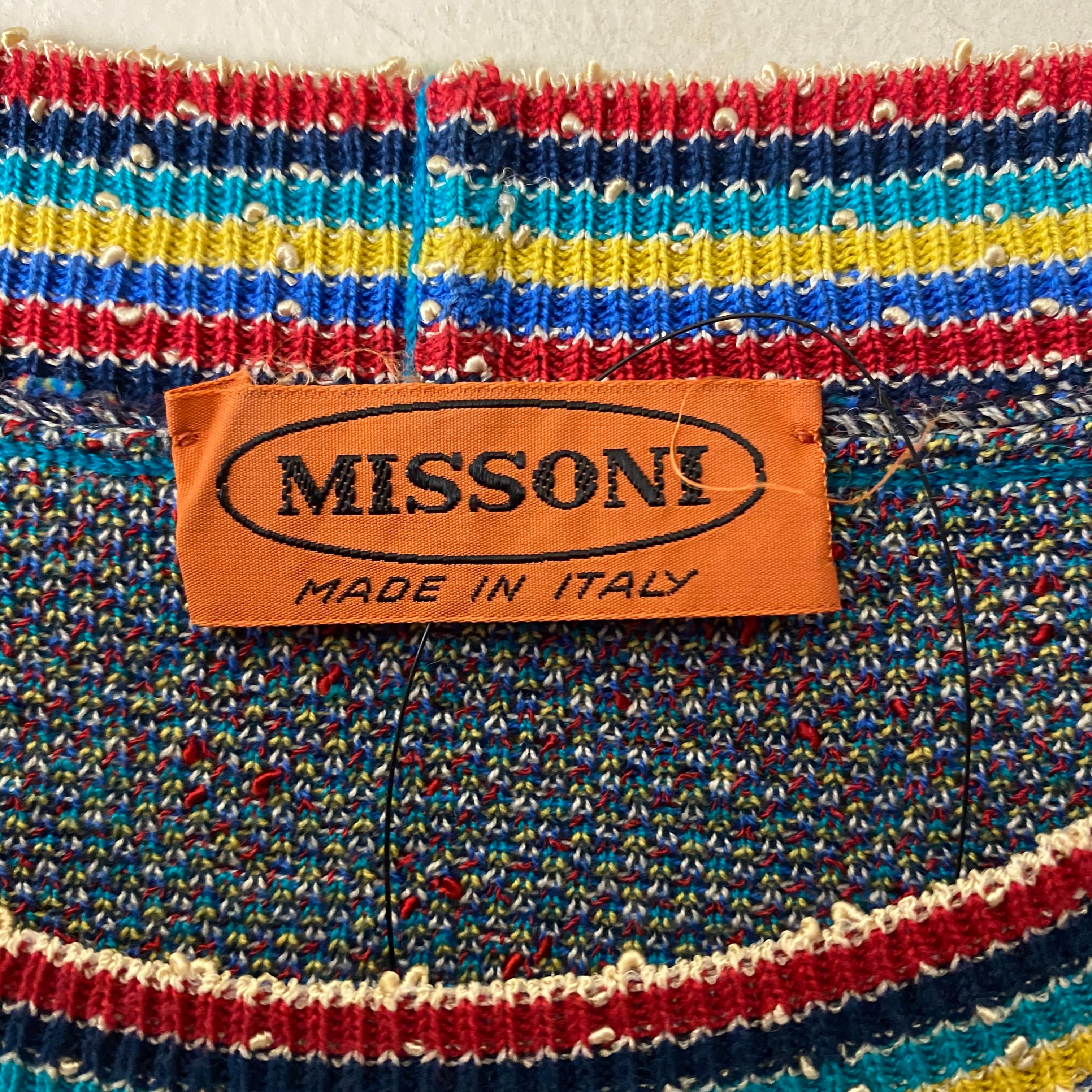 vintage MISSONI multi color knit sweater | NOIR ONLINE