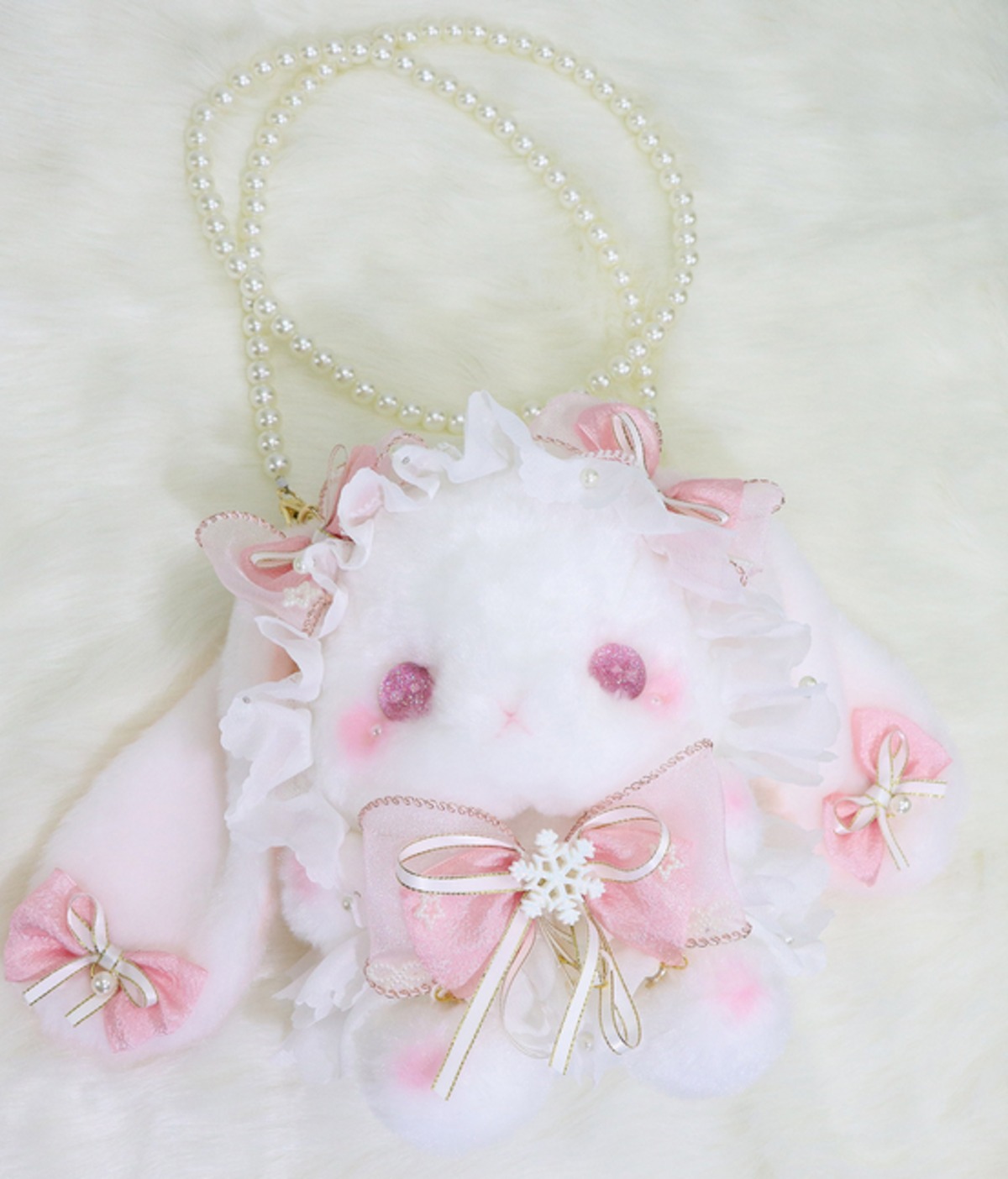 ロリータバッグ うさぎぬいバッグ 2WAY 斜め掛け＆リュック対応 甘ロリ