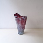 パープルマーブルの花瓶