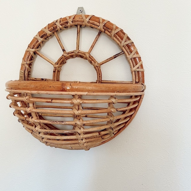 【即納】rattan sunny bowlshelf  ラタン太陽ボウルシェルフ