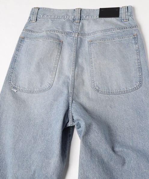 24SS】JieDa DAMAGE ONE TUCK WIDE STRAIGHT DENIM (INDIGO) Jie-STD