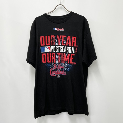 古着 送料無料 ＭLB カージナルス 2014 ポストシーズン St.Louis Cardinals プレーオフＴシャツ 半袖