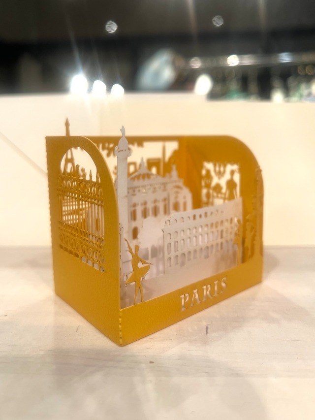 3D minicard Paris/封筒付き