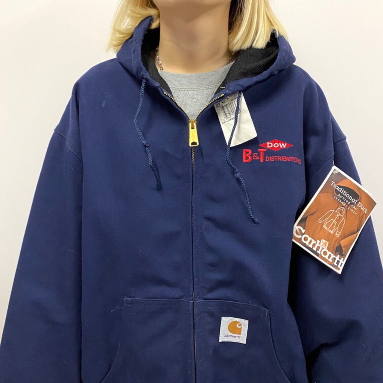 デッドストック 90年代 USA製 カーハート Carhartt UFCW アクティブ 