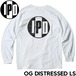 ロングスリーブTEE ロンT IPD アイピーディー OG DISTRESSED L/S TEE IPDLSOD-904 WHT 日本代理店正規品L