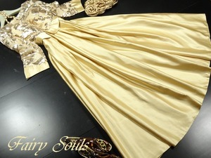 ★送料無料★11号（L)☆スパンコ－ルイブニングロングドレス(OPN3515)