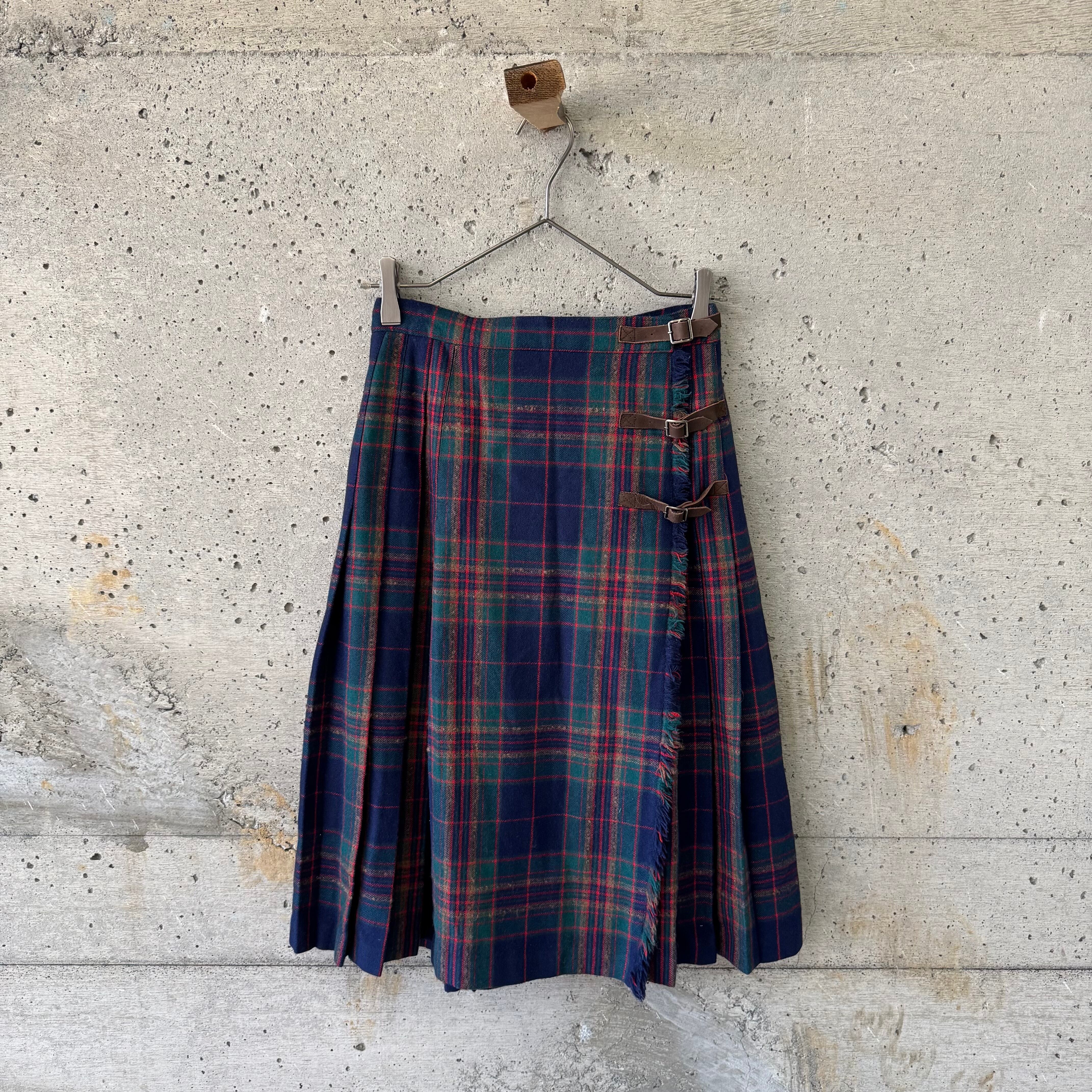 Tartan Check Wrap Skirt