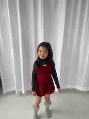韓国子供服 / PEPPER / 26Autumn / コーデュロイ ショートサロペット / 秋服 *XS~XL *