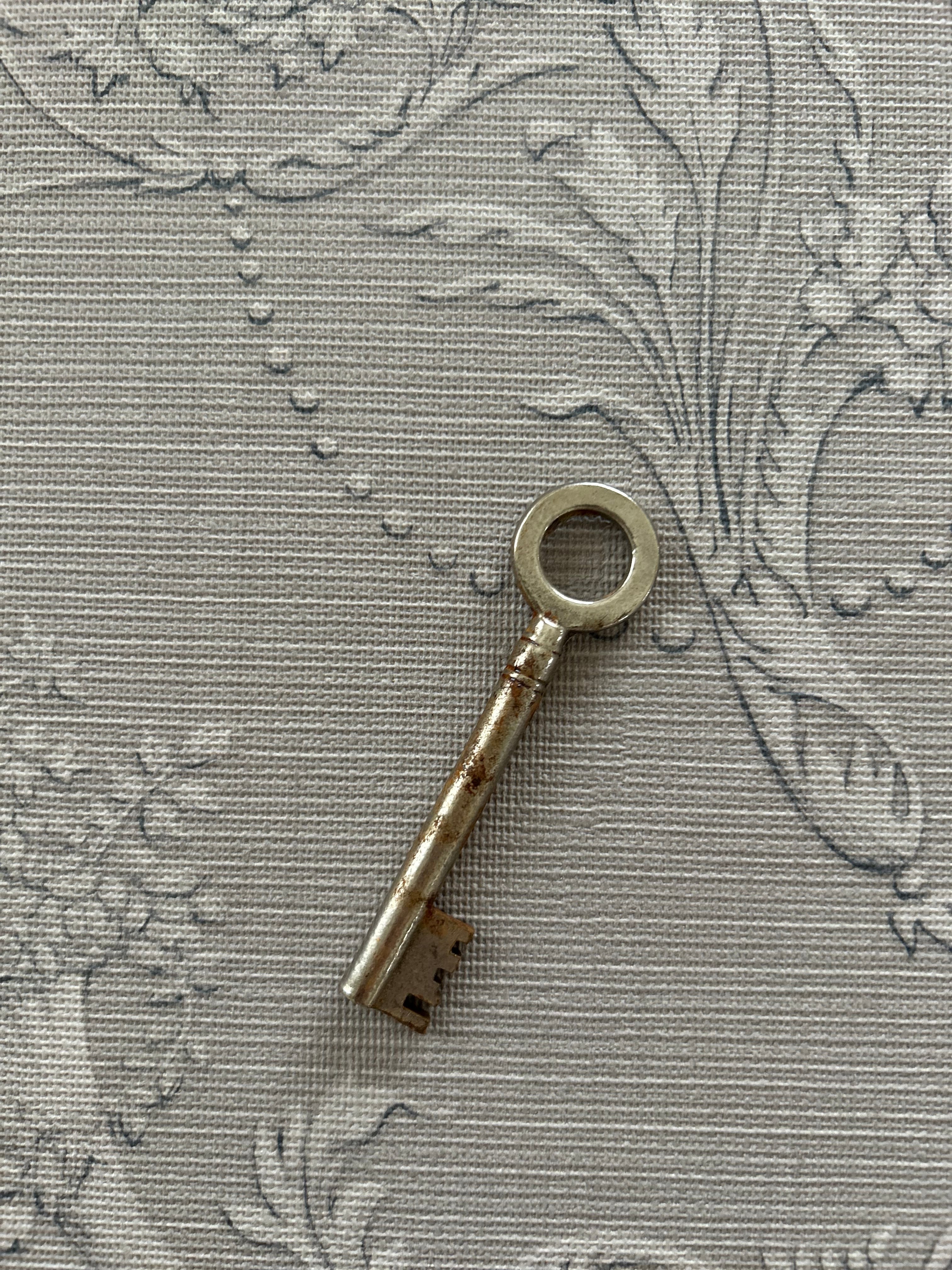 フランスVintage Key 鉄鍵 7.6cm オブジェ ディスプレイ インテリア 店舗什器 撮影小物