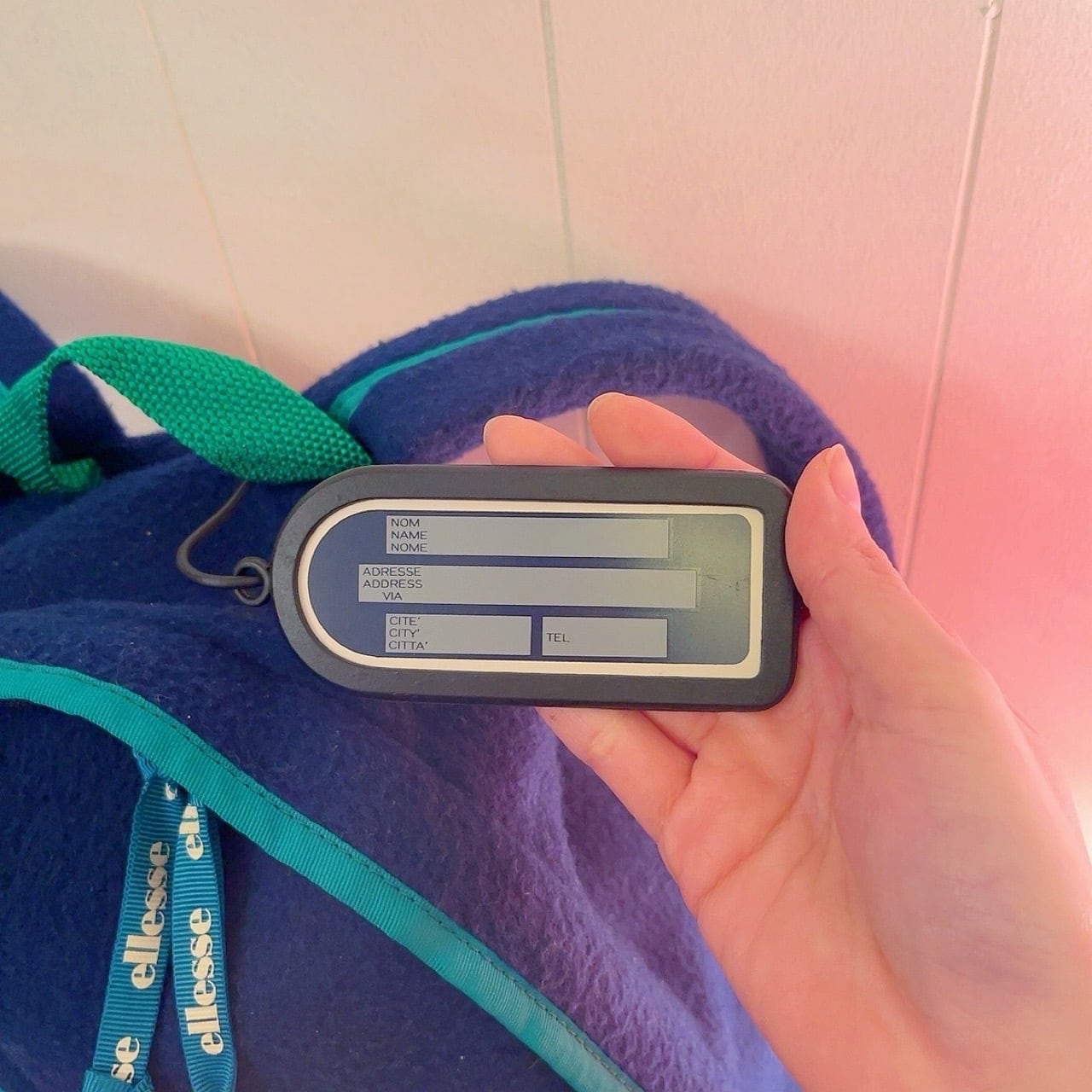 ellesse / navy piping backpack