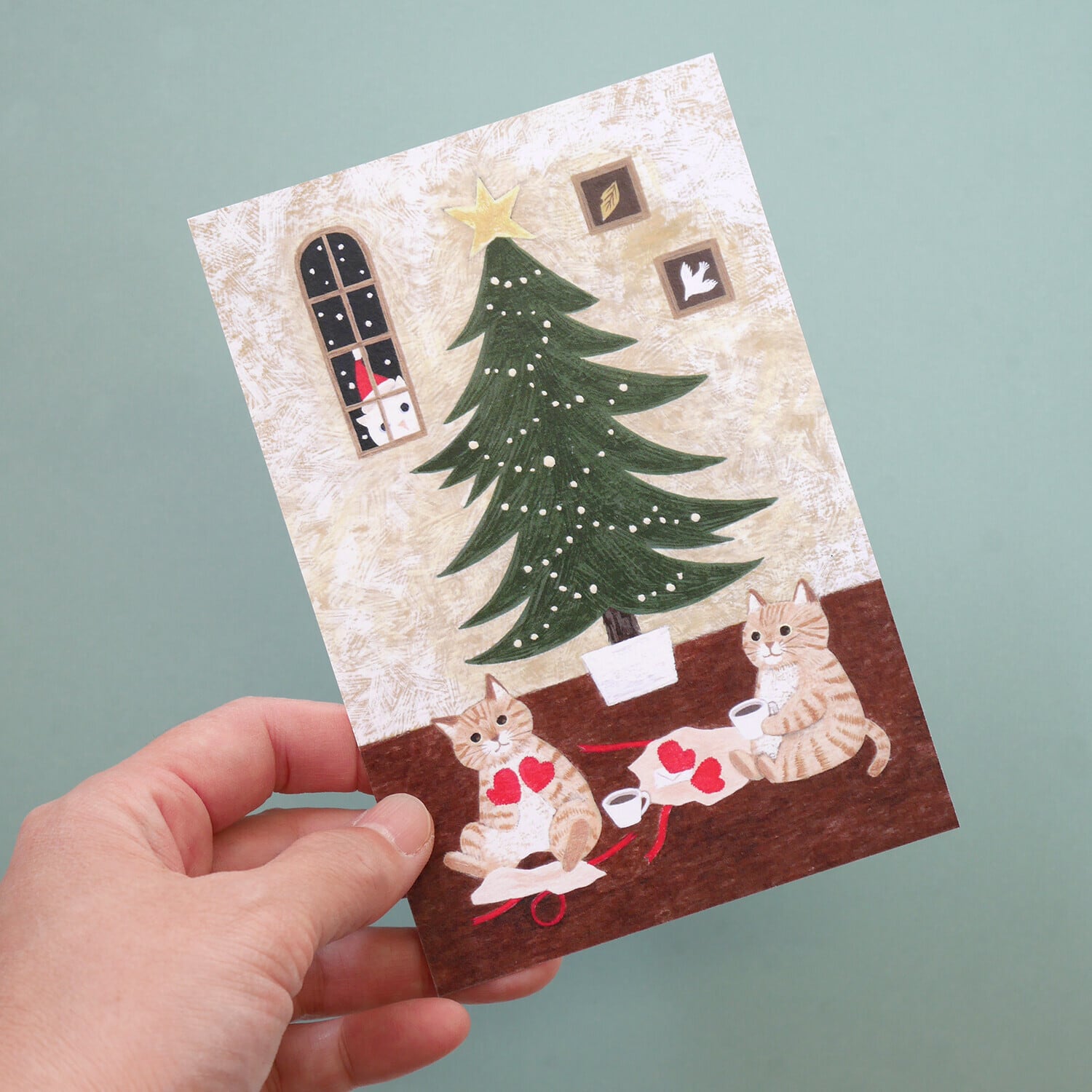 新品、クリスマスポストカード Putinki プティンキ クリスマスポストカード ( Mira Mallius / ツリー