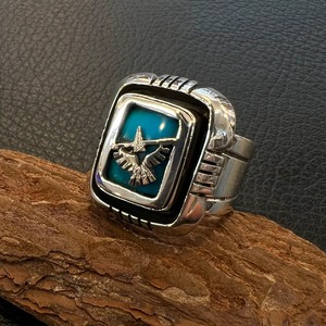 ハーマンバンデバー(HermanVandever) キングマンオーバーレイイーグルリング 17号