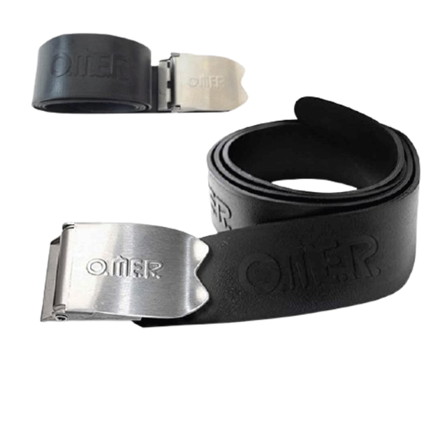 ラバーベルト OMER  Rubber belt フリーダイビング【厚めサイドリリースバックル】