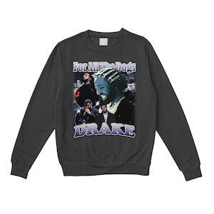 DRAKE.Crewneck sweat (black/white)