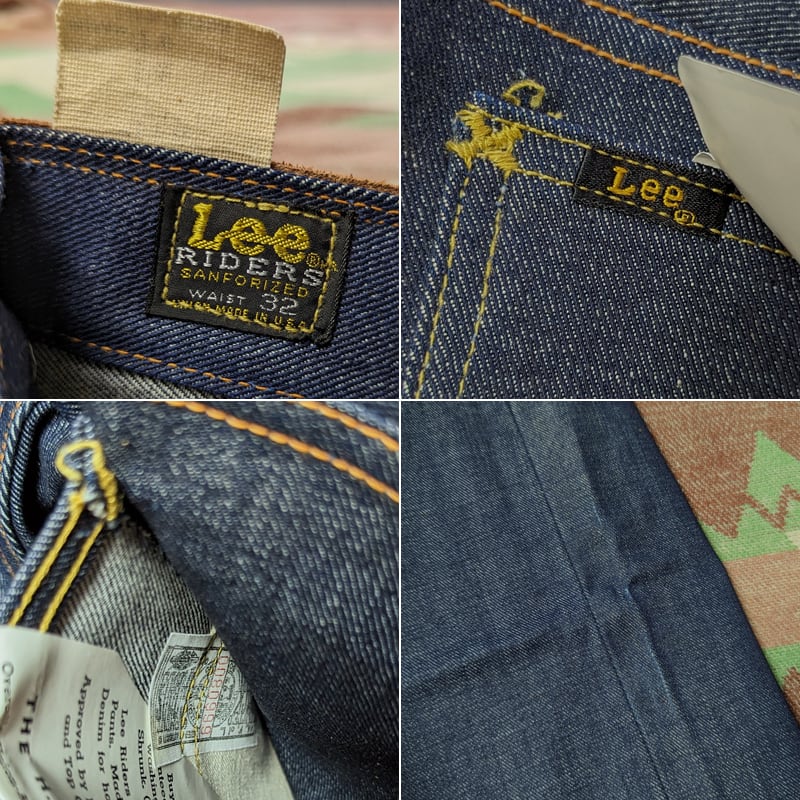 60s Lee 101-Z Denim Jeans （表記W32L29） DEAD-STOCK -2-