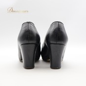フラメンコ 衣装 シューズ 37サイズ ブラック系 黒 無地 釘 釘有り 革 ケース 袋 セット ヒール 靴 くつ シンプル 無地 レッスン 練習 上品 イベント ステージ くぎ