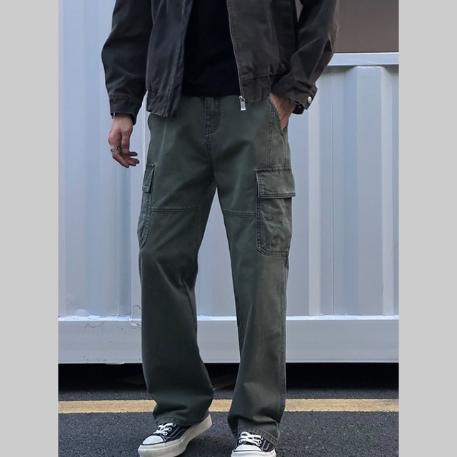 ワイドレッグカーゴパンツ 　5色　G00093