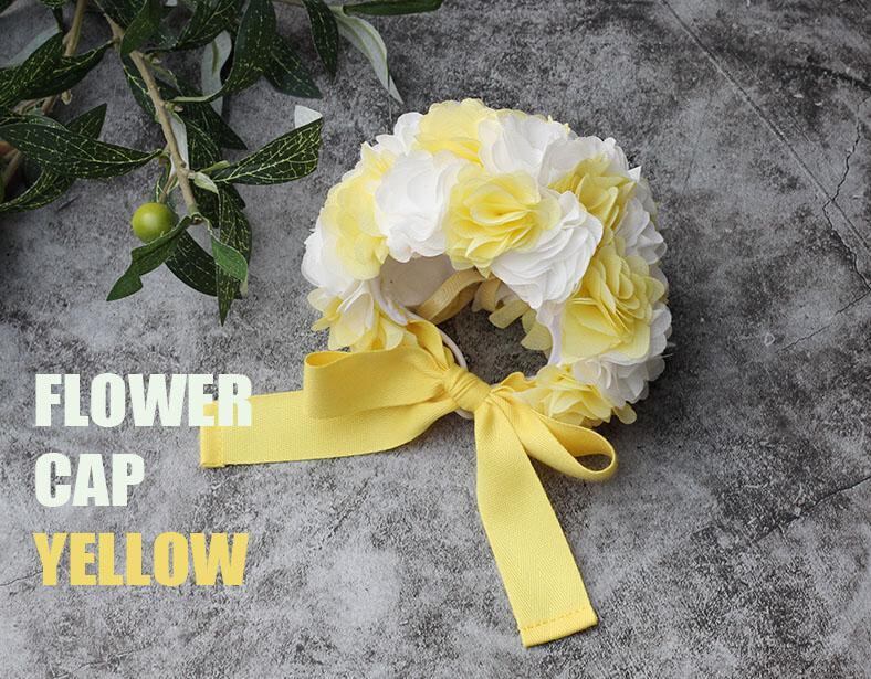 予約【HAPPYJJANGGU】Flower Cap《Yellow》