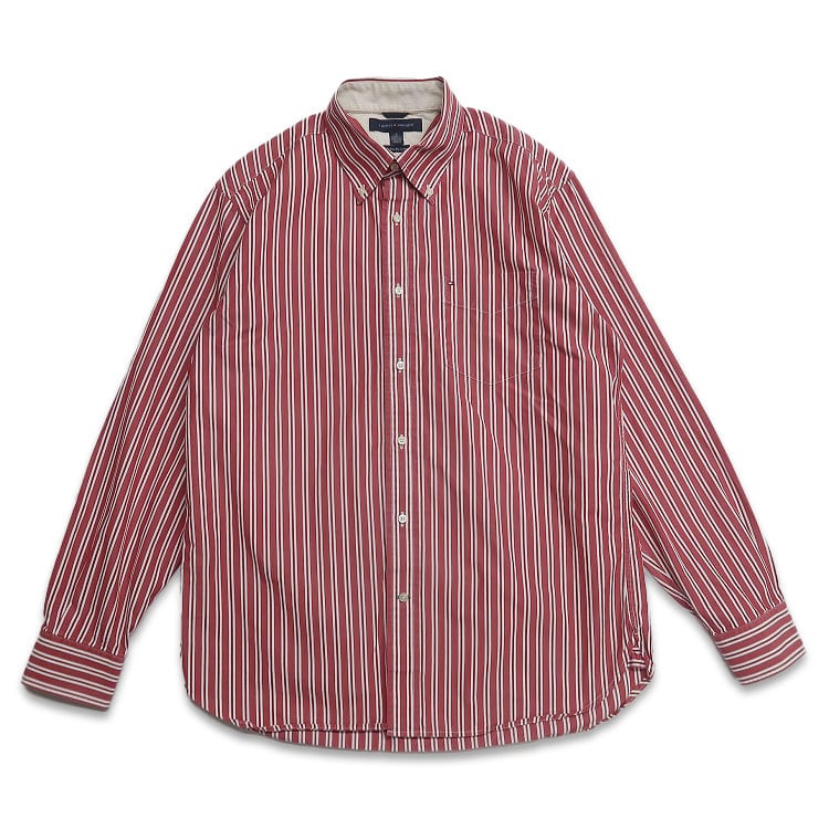 古着 TOMMY トミーヒルフィガー ボタンダウンシャツ 長袖シャツ