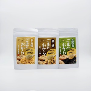 ごまのおから きな粉/黒糖/昆布茶3種