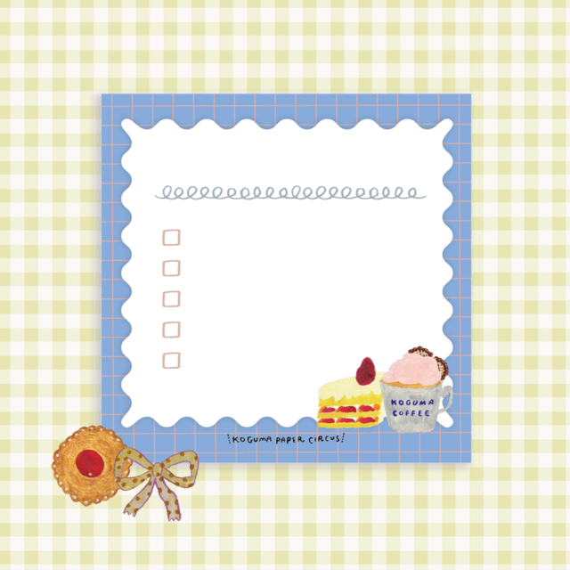 【To Do ミニメモ帳】Secret Snack Shelf｜ひみつのおやつ棚