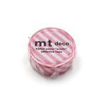 mt DECO マスキングテープ「ストライプ・オーロラピンク」