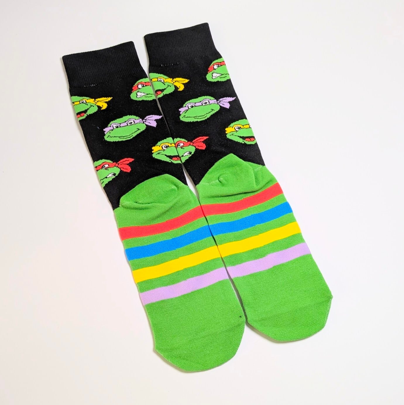 【 crew socks / クルーソックス 】『 Teenage Mutant Ninja Turtles / タートルズ 』 靴下 / ソックス〚アメリカン雑貨 アメトイ〛
