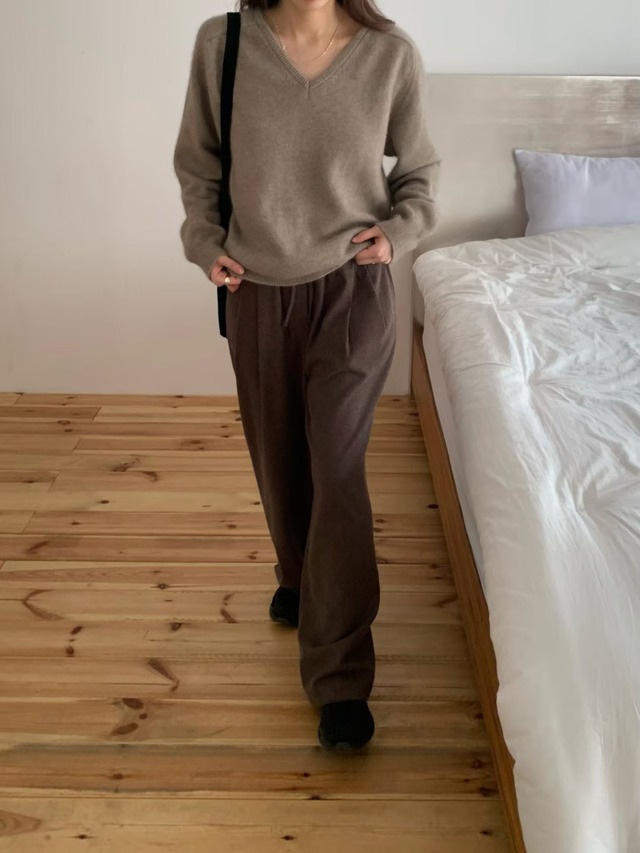 (予約) fl lanel / Field wool banding pants 3color