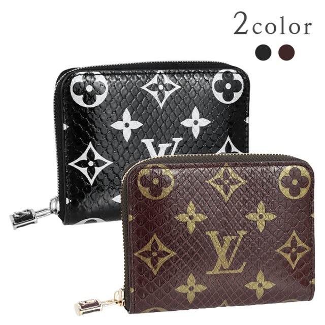 New LOUIS VUITTON ルイヴィトン ジッピーコインパース モノグラム パイソン コインケース カードケース ラウンドファスナー財布 新品