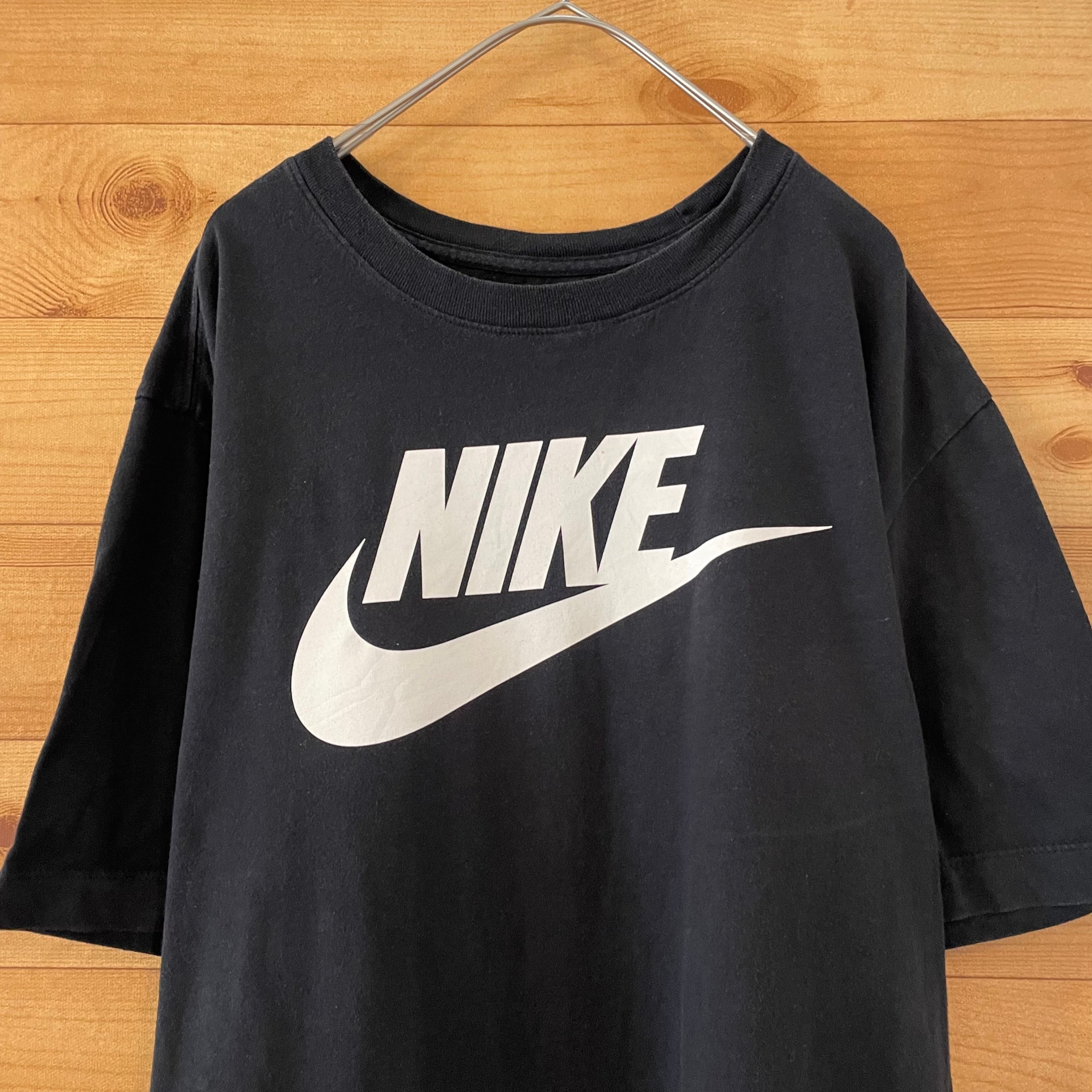 NIKE ナイキ　ビッグプリント　ドラゴン　龍　石像　Tシャツ　L 黒