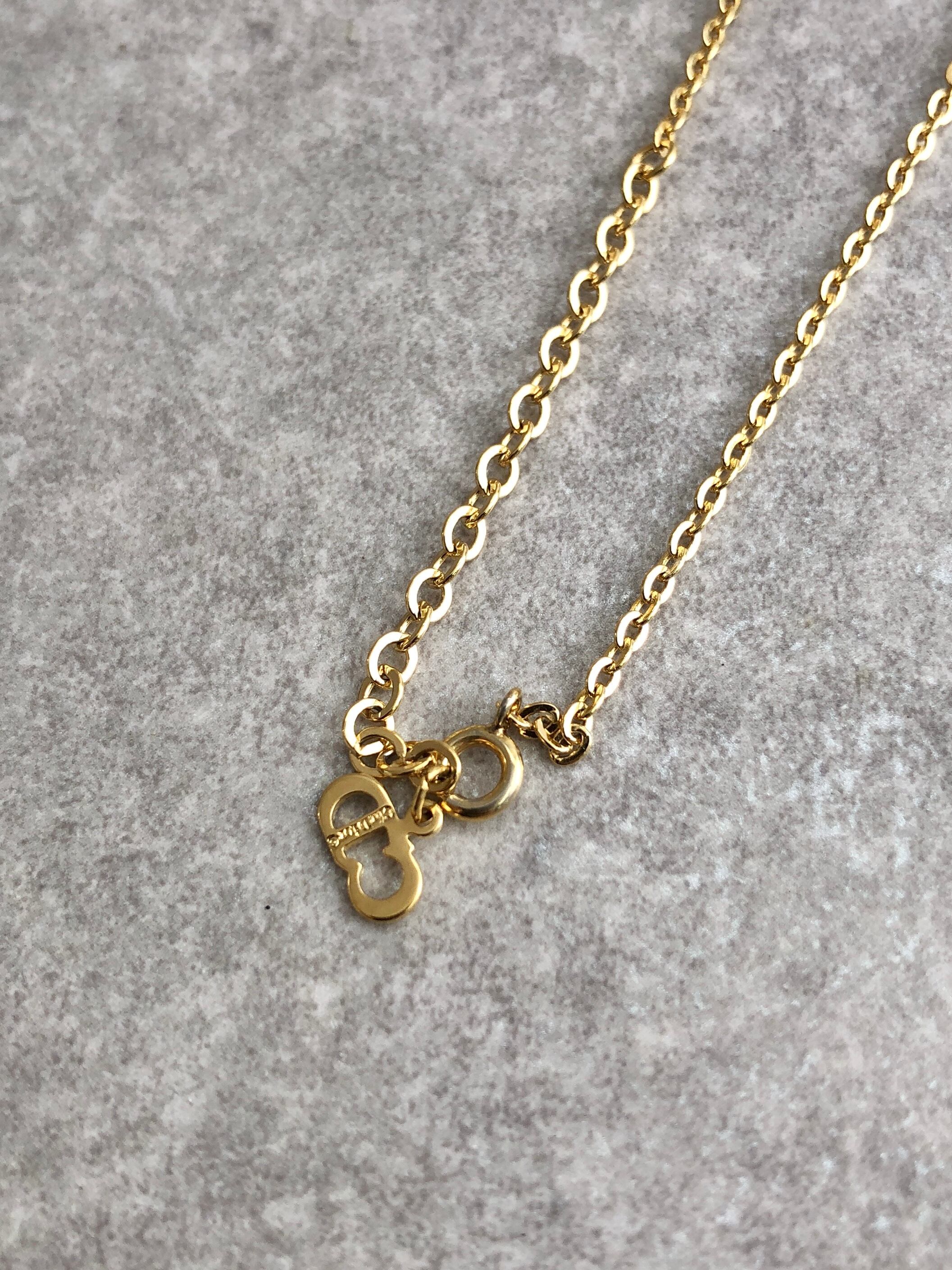 Christian Dior クリスチャン ディオール ネックレス ゴールド Dior