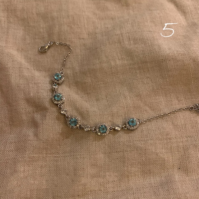 Somedayif清冷感のある碧石ブレスレット 5s