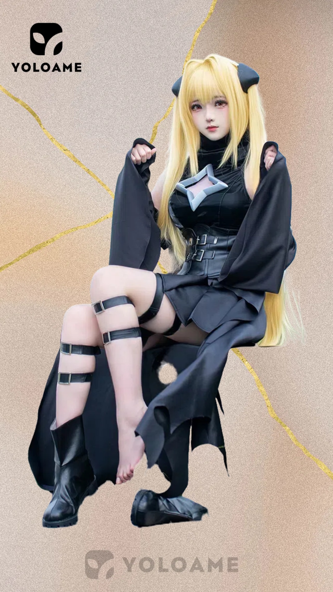 UWOWO アズールレーン 金色の闇 コスプレ衣装 To LOVEる-とらぶる-kコラボ