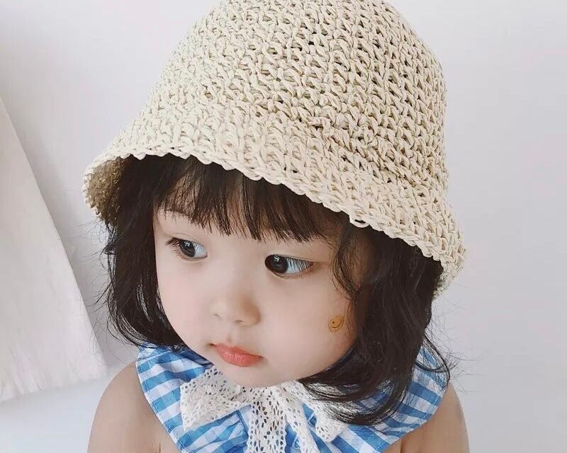 麦わら帽子 / ハット / バケット / 女の子 / 男の子 / 頭囲〜57cm( A・B )