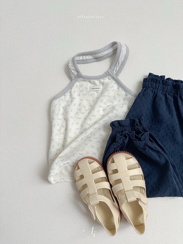 〘予約〙atomeme / Rene Flower Halter-neck Top