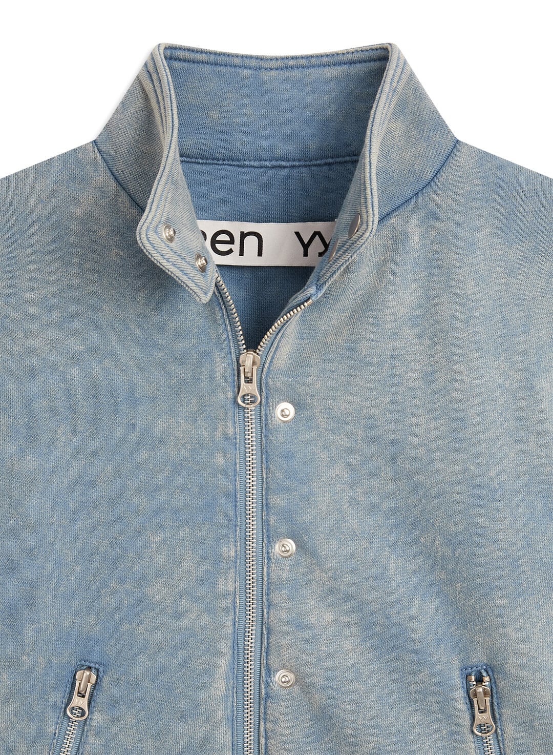 OPEN YY] JERSEY BIKER JACKET, BLUE 正規品 韓国ブランド 韓国通販