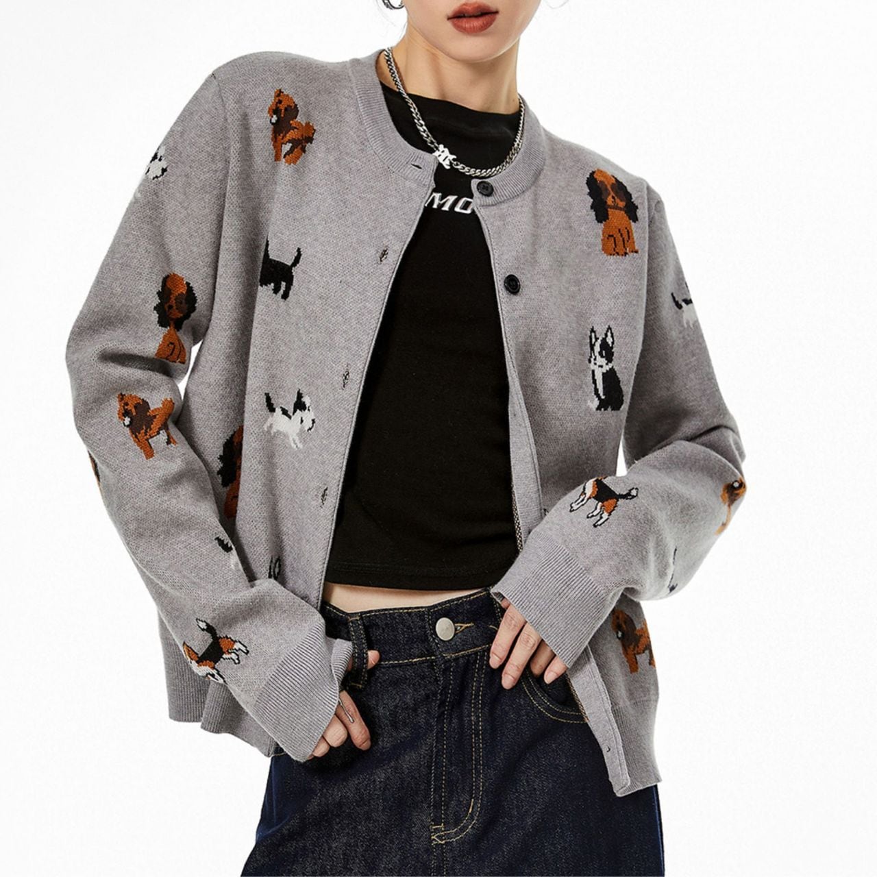 Dog Knit Cardigan 00026