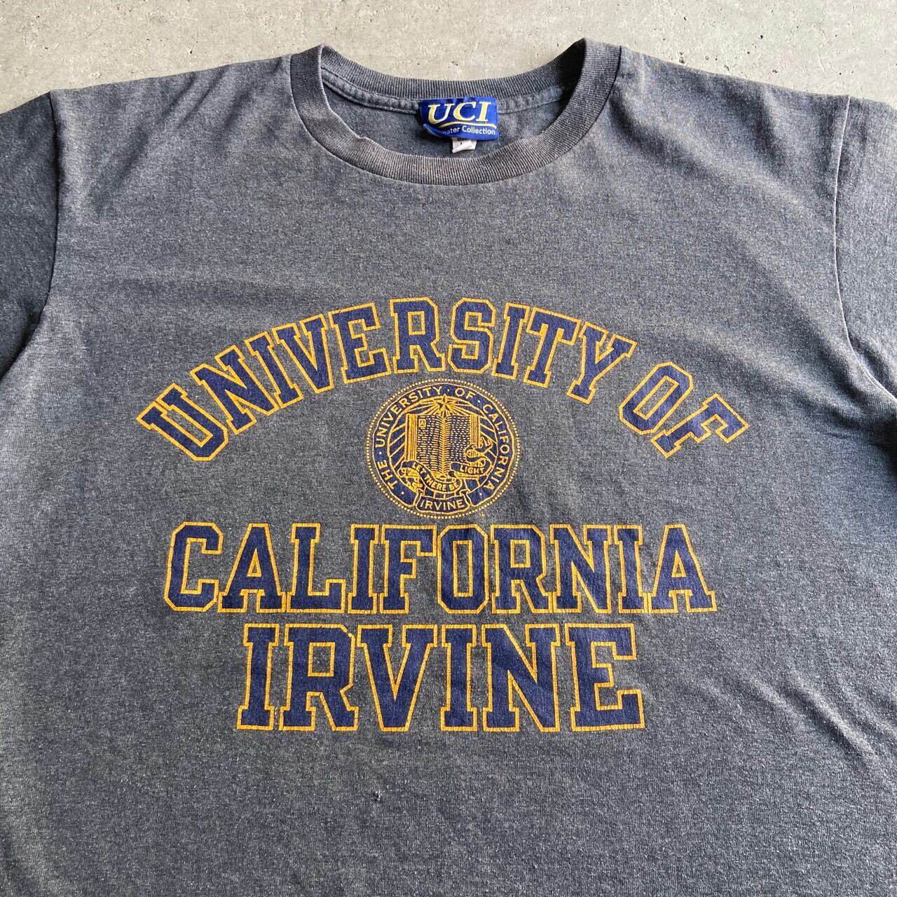 Usa製 California Irvine 大学 カレッジ プリント Tシャツ メンズxl相当 古着 グレー Tシャツ Sa24 Ts26 Ss27 50 Cave 古着屋 公式 古着通販サイト