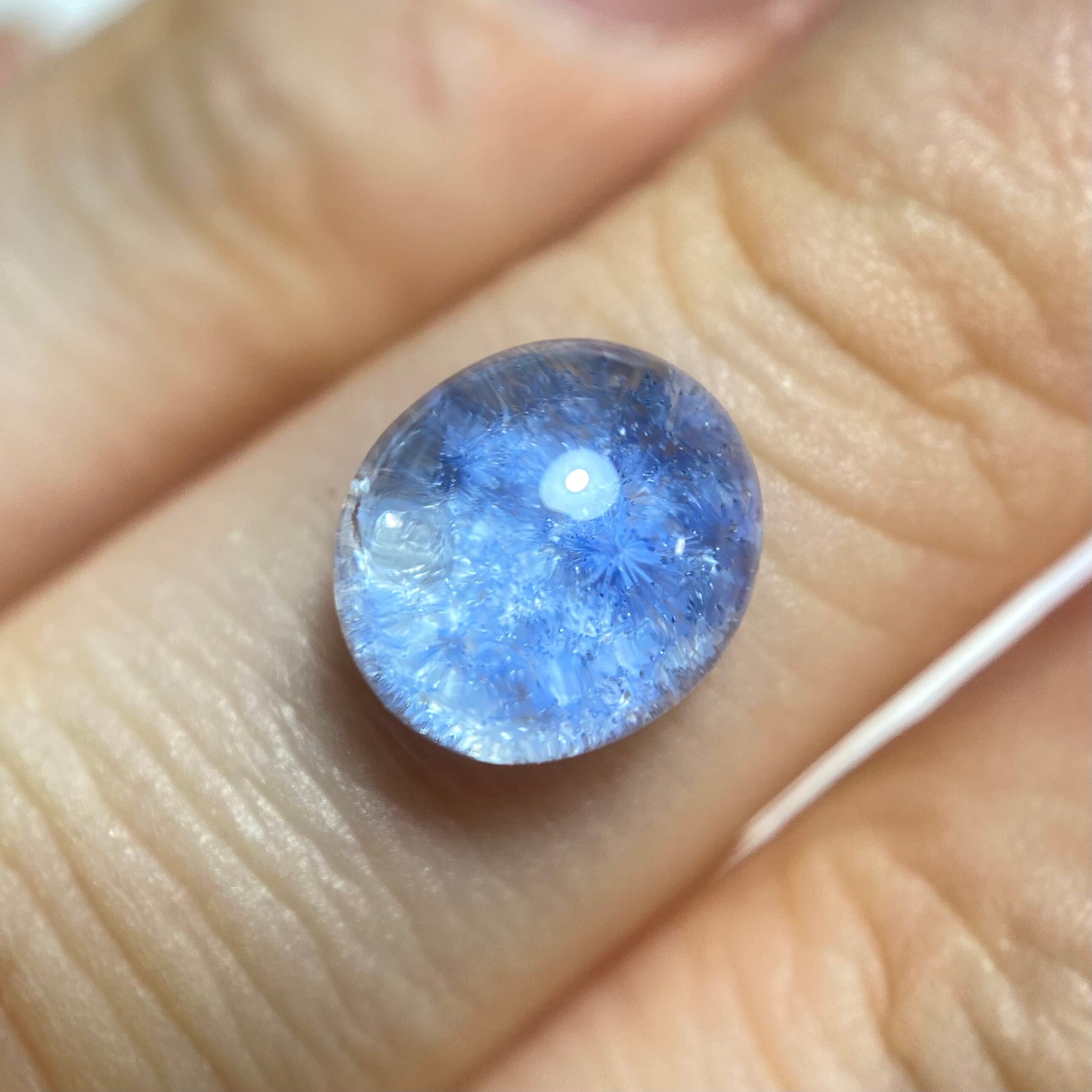 花風景　デュモルチェライトインクオーツ