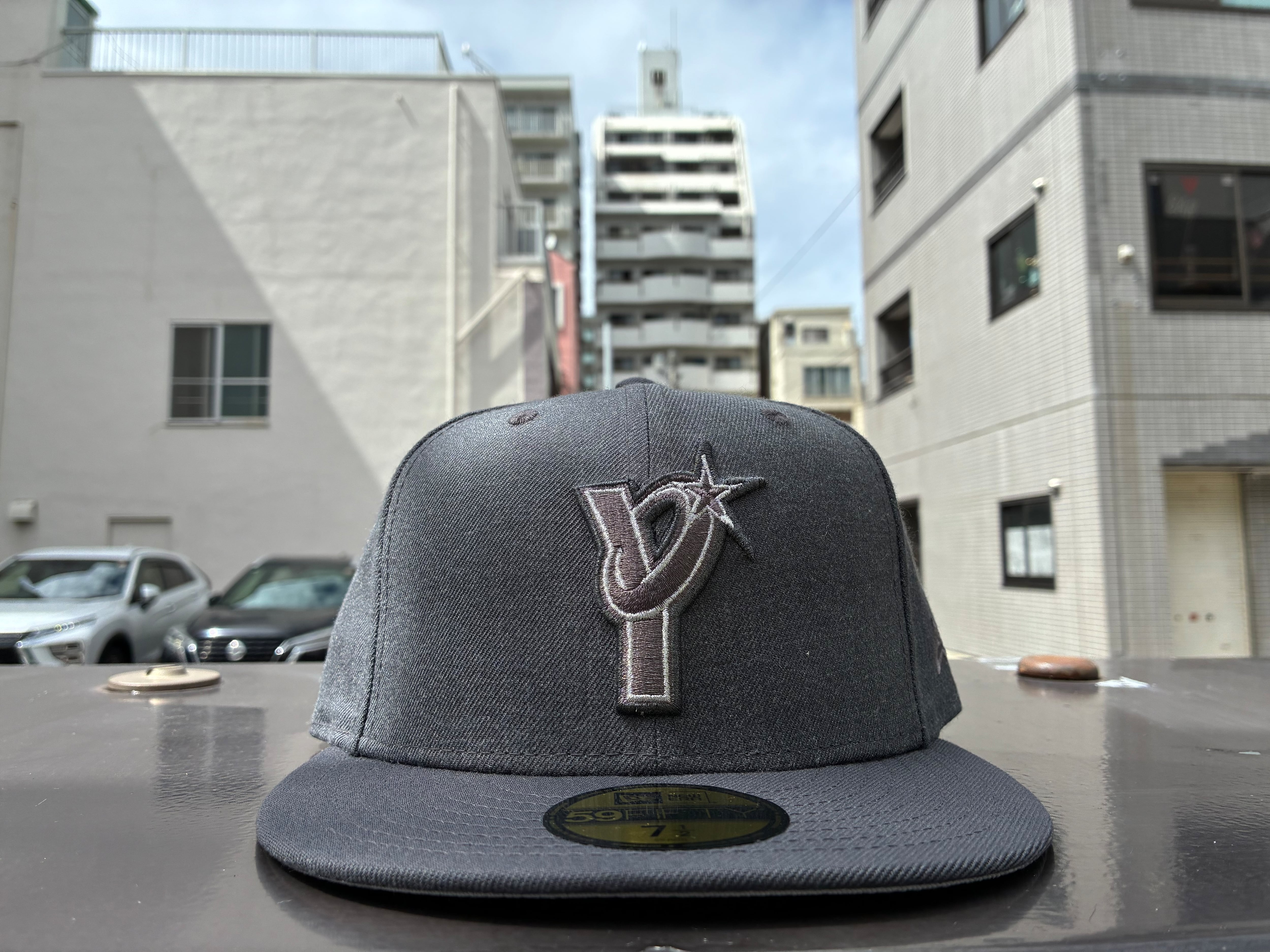 NEW ERA 59FIFTY NPB Dark Shadow 横浜DeNAベイスターズ ヘザー