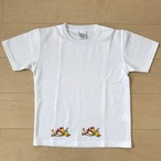 オールドTシャツ企画　オリジナルプリントT　右向きトリ2匹　SSサイズ