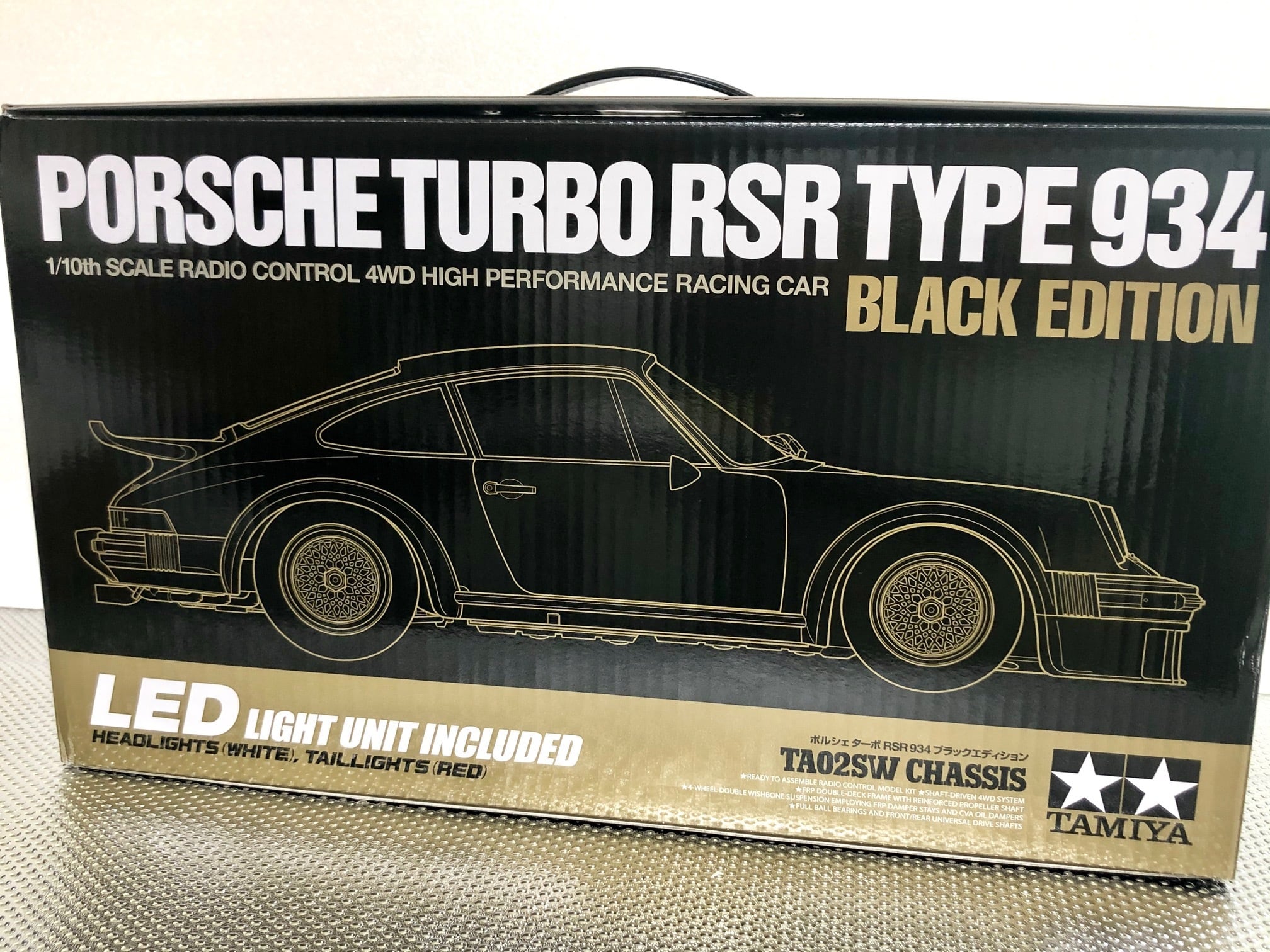 TAMIYA・1/10 RC ポルシェ ターボRSR934ブラックエディション(TA02SW