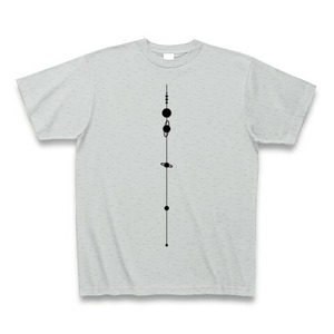【天文学】太陽系Tシャツ(SolarSystem/Grey)