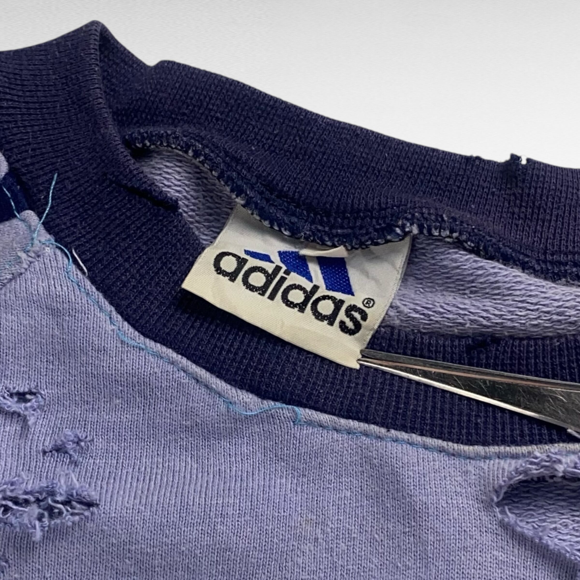 adidas vintage グランジ ボロ フード スウェット 両面プリント adidas万国旗 超オーバーサイズ 刺繍 袖太 ボロスウェット 襤褸